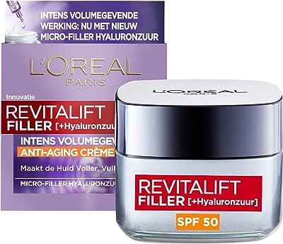L'Oréal Paris Revitalift Filler Anti-Aging Dagcrème met Hyaluronzuur en SPF 50 - 50 ml