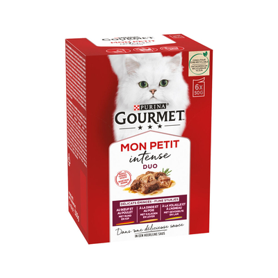 Purina Gourmet Mon Petit DUO - 6 x 50 gram - natvoer katten