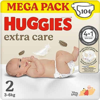 Huggies Extra Care  luiers maat 2 - 104 stuks