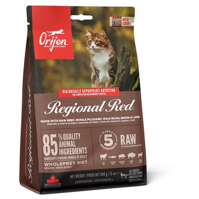 Orijen Whole Prey Regional Red Cat Rund&Zwijn - Kattenvoer - 340 g kattenbrokken