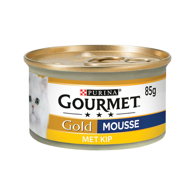 GOURMET Gold Mousse - Kip - 24 x 85 gram - natvoer katten