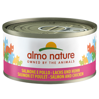6x70g Zalm/Kip Almo Nature Kattenvoer - natvoer katten