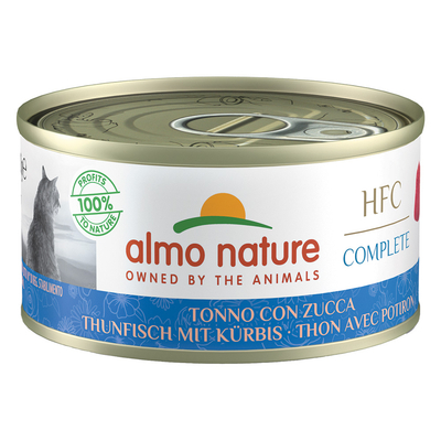 24x 70g Almo Nature HFC Complete katten natvoer tonijn met pompoen kattenvoer nat - natvoer katten
