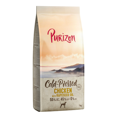 Purizon Coldpressed Kip met Koolzaadolie - 1 kg - hondenbrokken