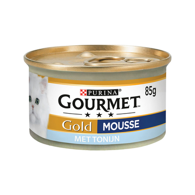 GOURMET Gold Mousse - Tonijn - 24 x 85 gram - natvoer katten