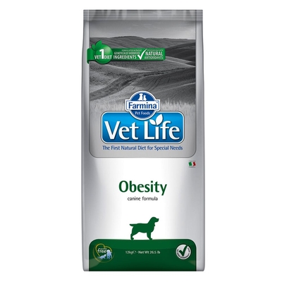 12kg Farmina Vet Life Dog Obesity Droogvoer voor honden - hondenbrokken