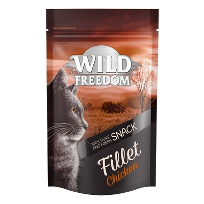 Probeerprijs! Wild Freedom Droogvoer + Natvoer - Filet Snack Kip 100 g - kattenbrokken