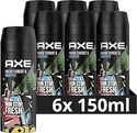 AXE Deodorant Bodyspray Fresh Forest & Graffiti - 6 x 150 ml