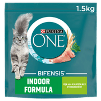 Purina One Indoor Rijk aan Kalkoen en Volkoren Granen 1,5 kilo - kattenbrokken