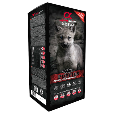 Alpha Spirit 9 kg +  Alpha Spirit Half Ham Bot gratis!  - Puppies Hondenvoer (9 kg) - hondenbrokken