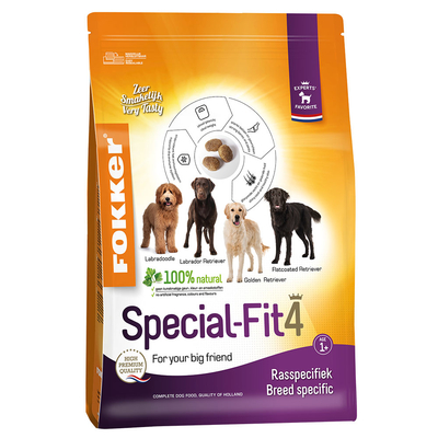 Fokker Dog Special-Fit 4 Hondenvoer - Dubbelpak: 2 x 13 kg - hondenbrokken