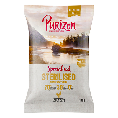 Purizon Adult Sterilised Kip & Vis 150 gram - kattenbrokken