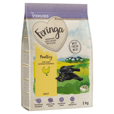 Feringa Adult Sterilised Gevogelte - Voordeelpakket 10 kg (5 x 2 kg) - kattenbrokken
