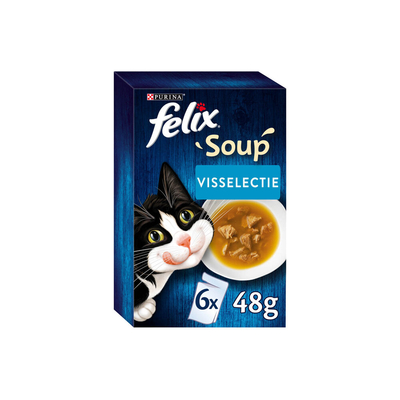 Felix Soup Vis Selectie - 6 x 48 gram - natvoer katten