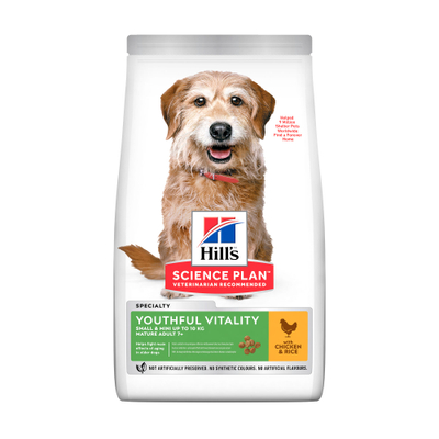 Hill's Science Plan Hond Mature Adult Senior Vitality Small&Mini Kip 1,5kg - hondenbrokken