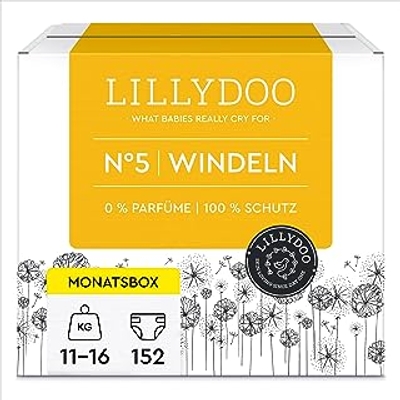 LILLYDOO  luiers maat 5 - 152 stuks