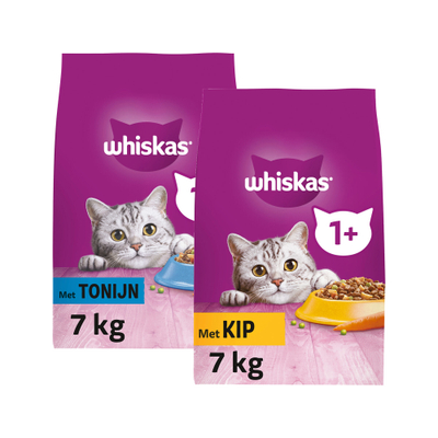 Whiskas Adult Kattenbrokken - Tonijn - 7 kg - kattenbrokken