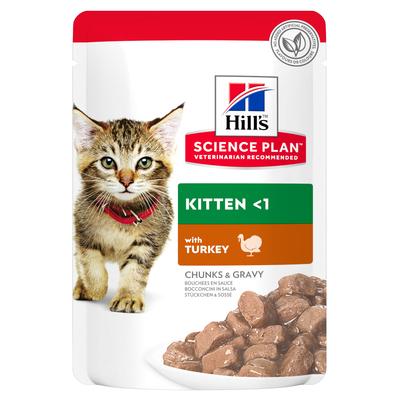 Hill's Science Plan Kitten - 48 x 85 g Kalkoen - natvoer katten