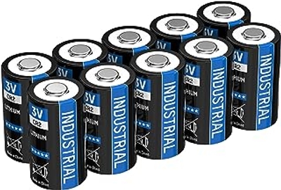 ANSMANN CR2 3V Lithiumbatterij - Set van 10 CR2-batterijen geschikt voor huishoudelijke apparaten, meetapparatuur en meer - wegwerpbatterij