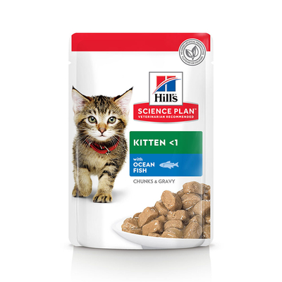 Hill's Science Plan Kitten - 24 x 85 g Zeevis - natvoer katten