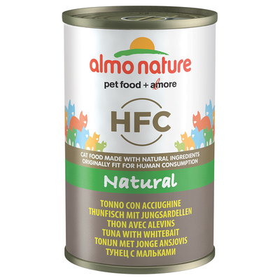 6x140g Tonijn met Jonge Ansjovis Almo Nature Classic Kattenvoer - natvoer katten
