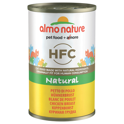 12x140g Kippenborst Almo Nature Classic Kattenvoer - natvoer katten