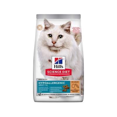 Hill's Science Plan Hypoallergenic Kattenvoer Ei & Insect - 1,5 kg - kattenbrokken