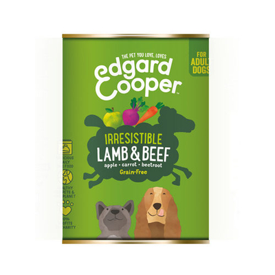 Edgard & Cooper Adult - Lam & Rund - 6 x 400 g blikken - natvoer honden