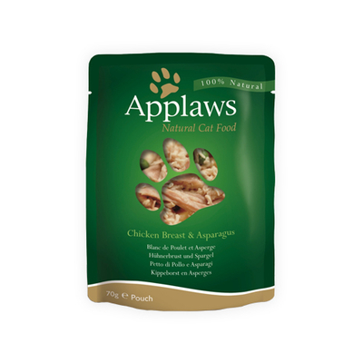 Applaws Cat - Chicken Breast & Asparagus in Broth - 12 x 70 g - natvoer katten