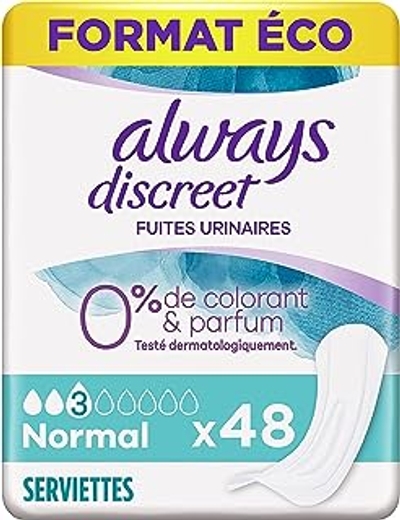 Always Discreet 0% parfum maandverband incontinentie - 48 stuks