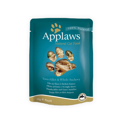 Applaws Cat - Tuna Fillet & Anchovy in Broth - 12 x 70 g - natvoer katten
