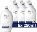 Dove Deeply Nourishing Verzorgende Handzeep, voor zachte en soepele handen na het wassen - 6 x 250 ml - Voordeelverpakking