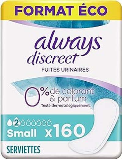 Always Discreet 0% maandverband - 8 x 20 stuks