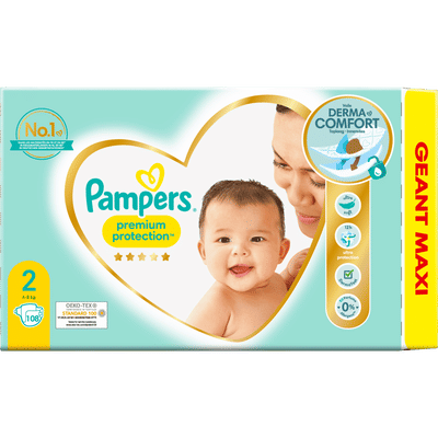 Pampers Premium Protection  luiers maat 2 - 108 stuks