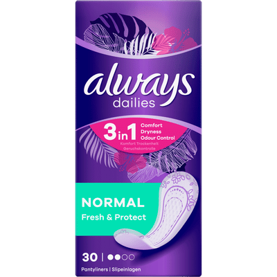 Always Dailies Normal Fresh & Protect Inlegkruisjes - 30 stuks
