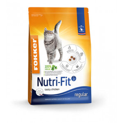Fokker Nutri-Fit kattenvoer 10 + 2 kg - kattenbrokken
