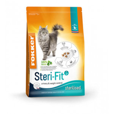 Fokker Steri-Fit kattenvoer 10 + 2 kg - kattenbrokken