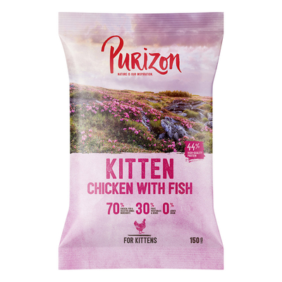Probeer nu: Purizon - graanvrij - Kitten Kip & Vis - 150 g Droogvoer - kattenbrokken