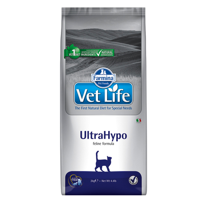 3x2kg Vet Life Cat Ultrahypo Droog Kattenvoer - kattenbrokken
