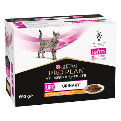Purina Pro Plan Veterinary Diets Feline UR ST/OX Urinary Kip Kattenvoer Dubbelpak: 20 x 85 g - natvoer katten