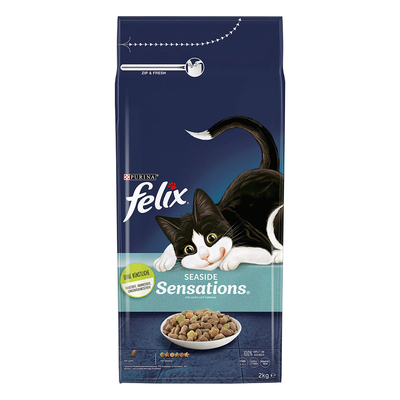 3x2kg Seaside Sensations met Vis Felix Kattenvoer - kattenbrokken