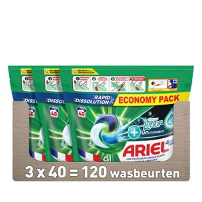 Ariel Vloeibaar wascapsules gekleurde was - 120 wasbeurten