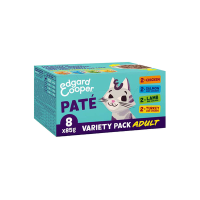 Edgard & Cooper Adult Cat - Multipack Paté - 8 x 85 g - natvoer katten
