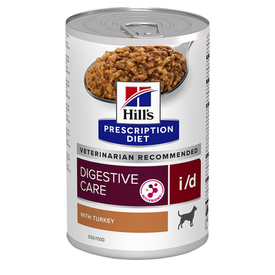 Hill's Prescription Diet Canine I/D Digestive Care Hondenvoer met Kalkoen - Voordeelpakket: 48 x 360 g - natvoer honden