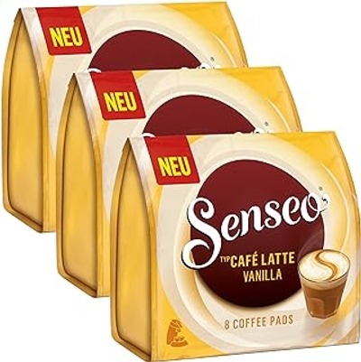 Senseo Koffiepads Café Latte Vanilla, 24 pads, 3 verpakkingen