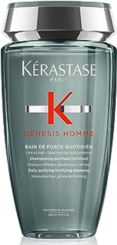 Kérastase Genesis Homme Bain de Force Quotidien - Versterkende Shampoo voor Mannen - Voor verzwakt haar, te gebruiken tegen uitdunning - 250ml