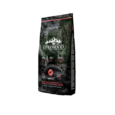 Riverwood Adult Hondenvoer - Rendier & Hert met Wild Zwijn - 12 kg - hondenbrokken