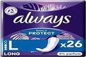 Always Daily Protect, lang, 26 inlegkruisjes voor dames, ideaal voor witverlies, optimale bescherming en zonder geur
