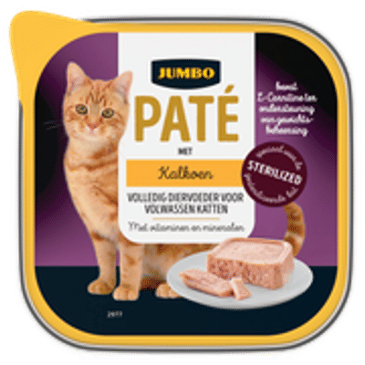 Jumbo Paté met Kalkoen 100g - natvoer katten