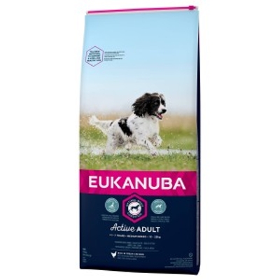 Eukanuba Adult Medium Breed kip hondenvoer 3 x 3 kg - hondenbrokken